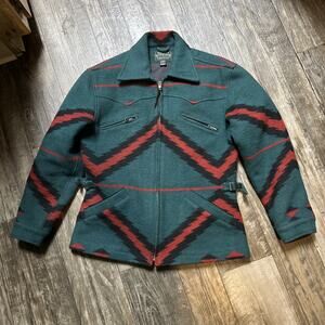 RALPH LAUREN COUTRY AZTEC DRY GOODS Wool Blend JACKET SZ M Women's USA RARE VTG